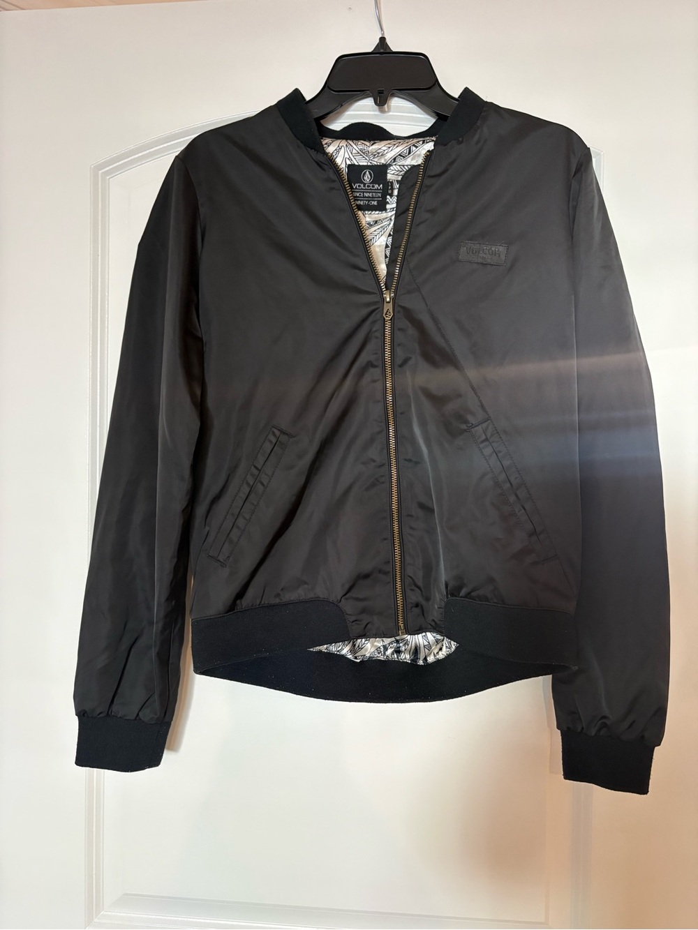 Volcom Black Bomber Jacket